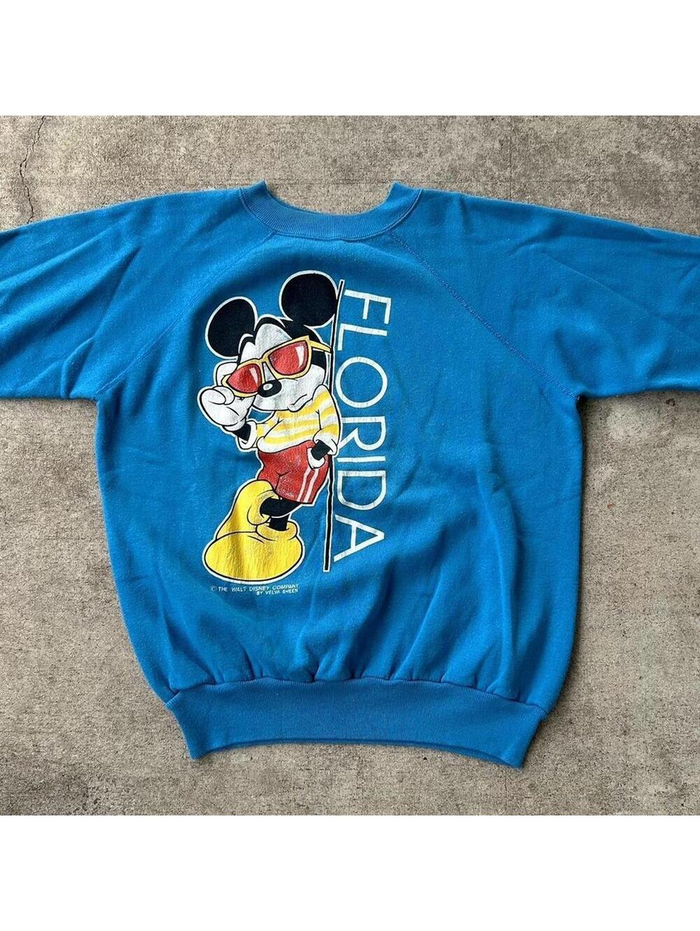 Vintage 80s Disney Mickey Florida by Vella Sheen crewneck sweater